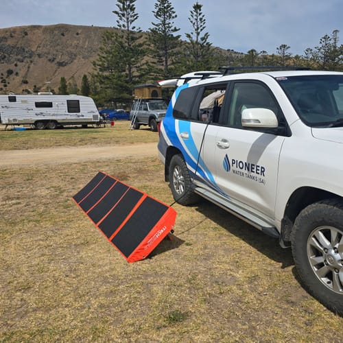 Customer photo review of 300W Solar Blanket Kit with Raptor Skin