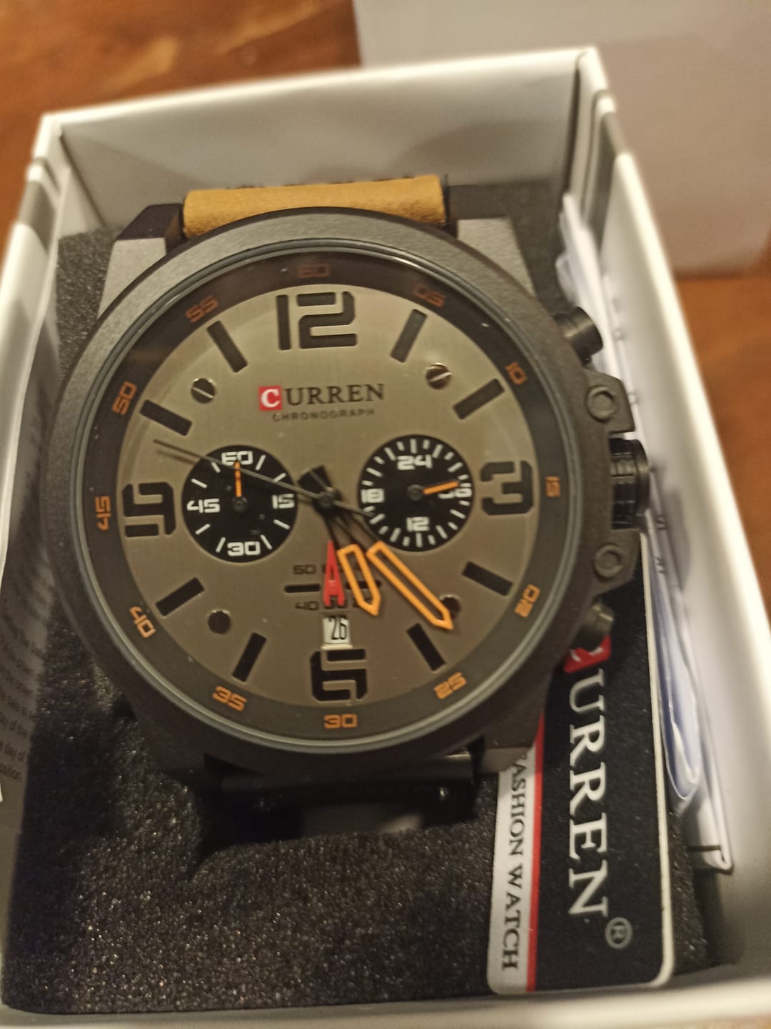 Customer photo review of Curren Sofia® orologio uomo pelle