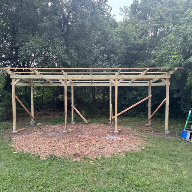 Customer photo review of Outdoor Storage Shed Plans