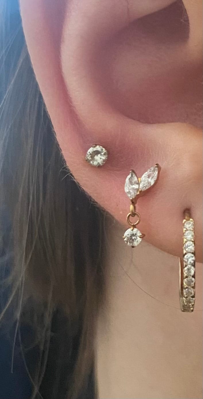 Customer photo review of Fleur Piercing | Titan