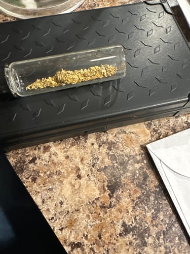 Customer photo review of Dutchman's 'SECRET NUGGET' Gold Paydirt - Gold Prospecting Concentrate