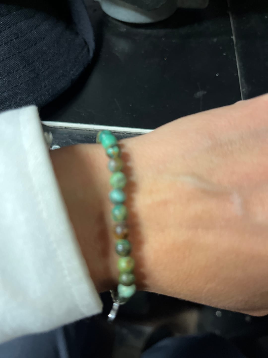 Customer photo review of African Turquoise Bracelet Mini
