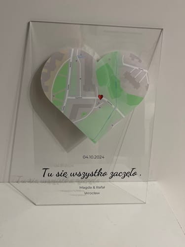 Kundenbewertung mit Foto zu "Unser Ereignis" - Personalisierte Acryltafel