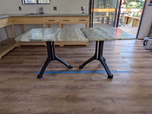 Customer photo review of Table Base 213S Wishbone 28H for Round Dining Tabletop