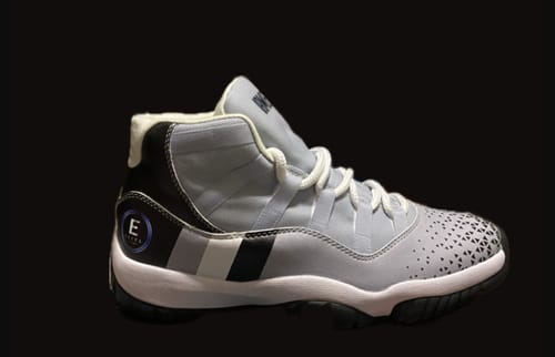 Customer photo review of Personalized Sneakers, Custom Sneakers, Put name or business name on it, AJ11-C05227