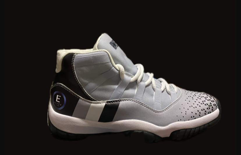 Customer photo review of Personalized Sneakers, Custom Sneakers, Put name or business name on it, AJ11-C05227