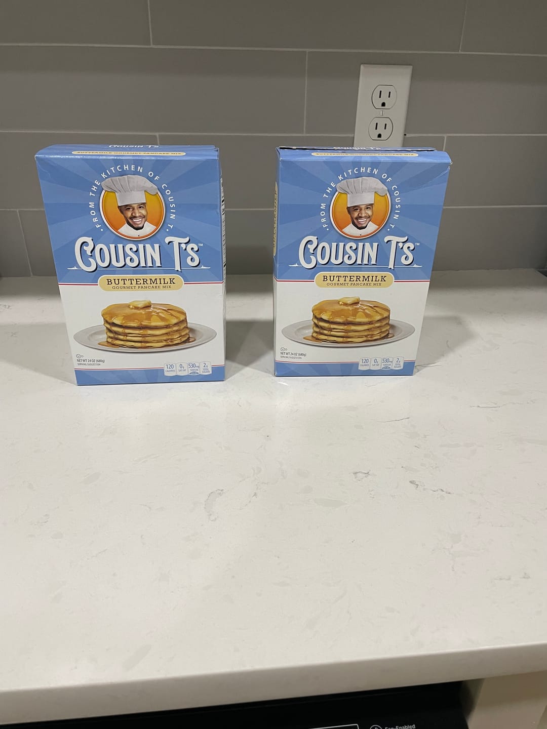 Customer photo review of Cousin T's Maple Syrup & 2 Pack Pancake Mix Bundle
