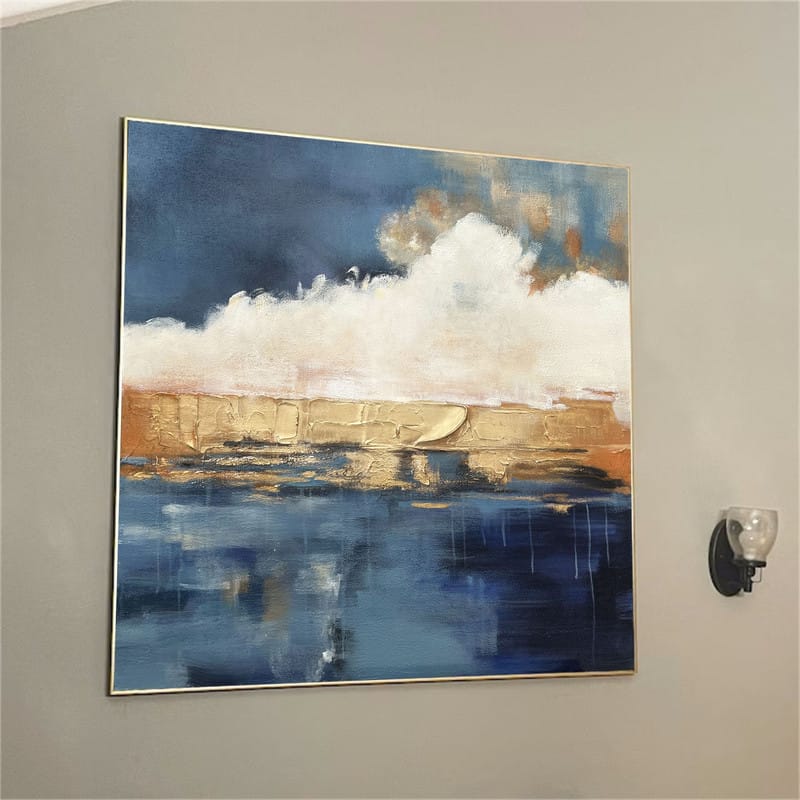 Customer photo review of Abstract Painting Canvas #AP073