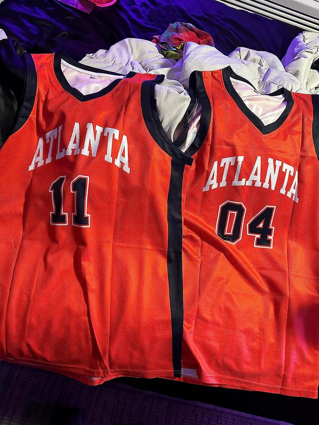 Customer photo review of Custom Red White Double Side Sets Design Sportswear Basketball Jersey