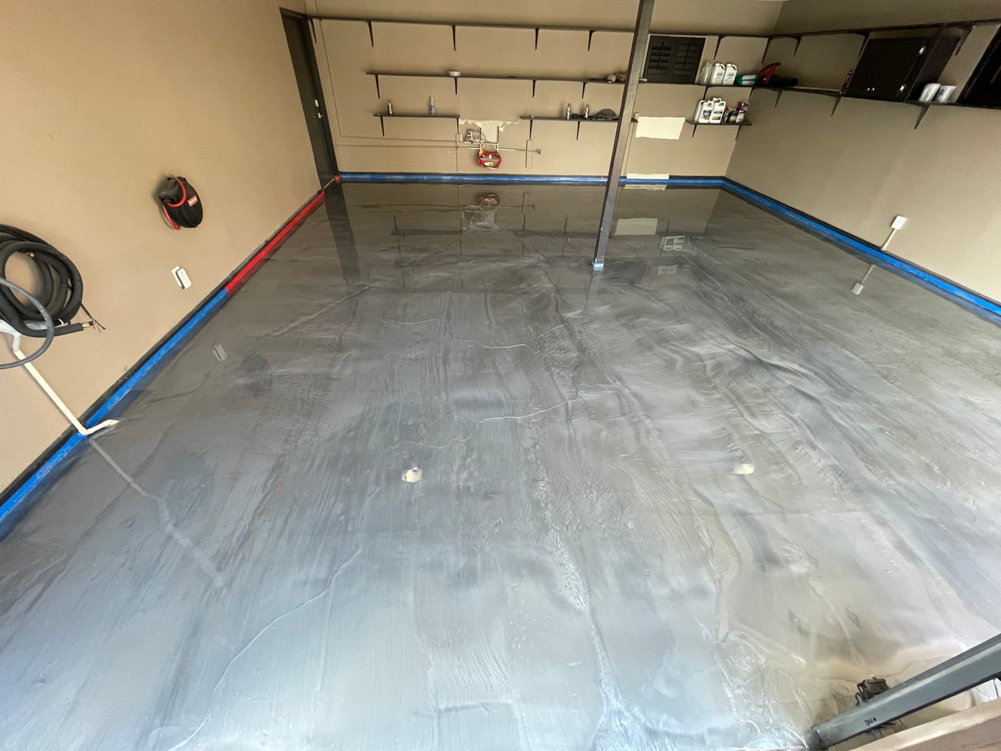 Customer photo review of Metallic Epoxy Floors Liquid Pigments