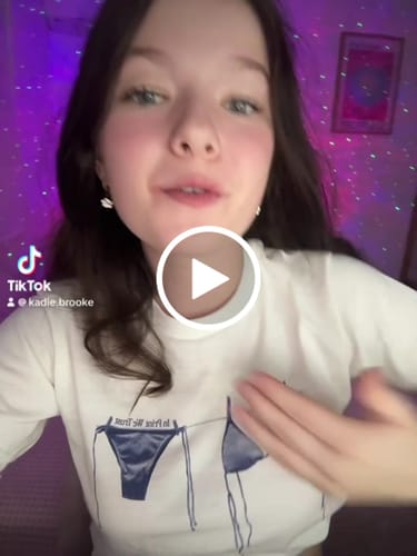 Customer video review of 'Air Dry' baby tee