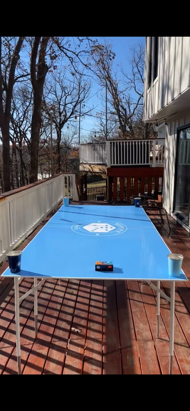 Customer photo review of BDG Paint Your Own Beer Die Table