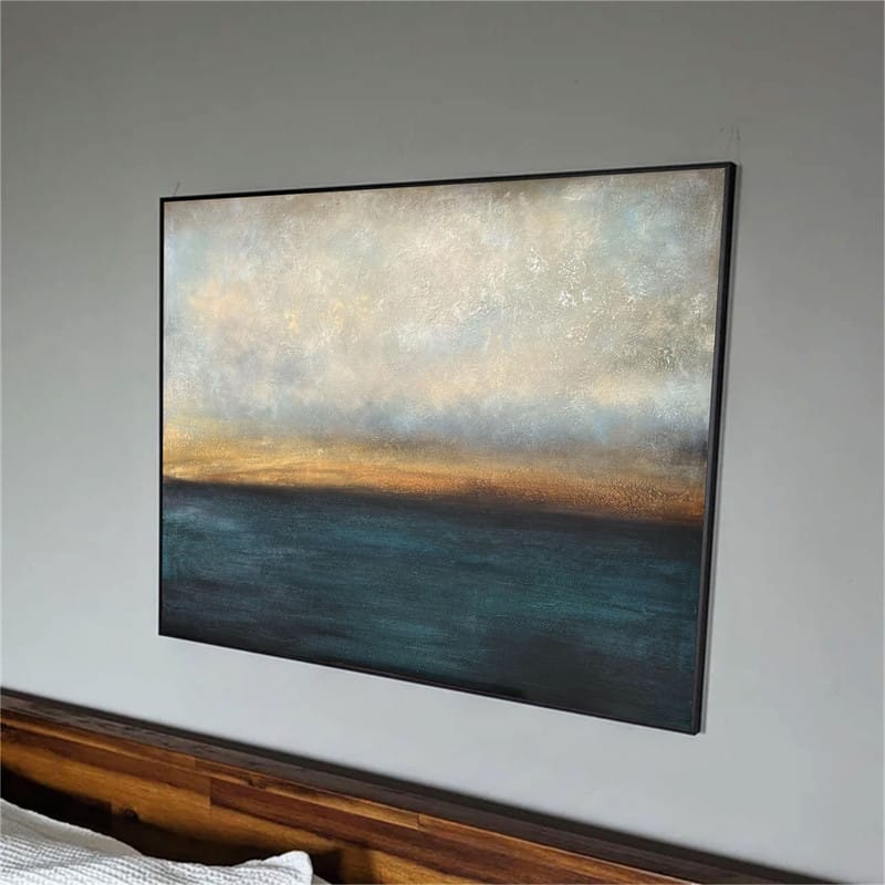 Customer photo review of Abstract Painting Canvas #AP076