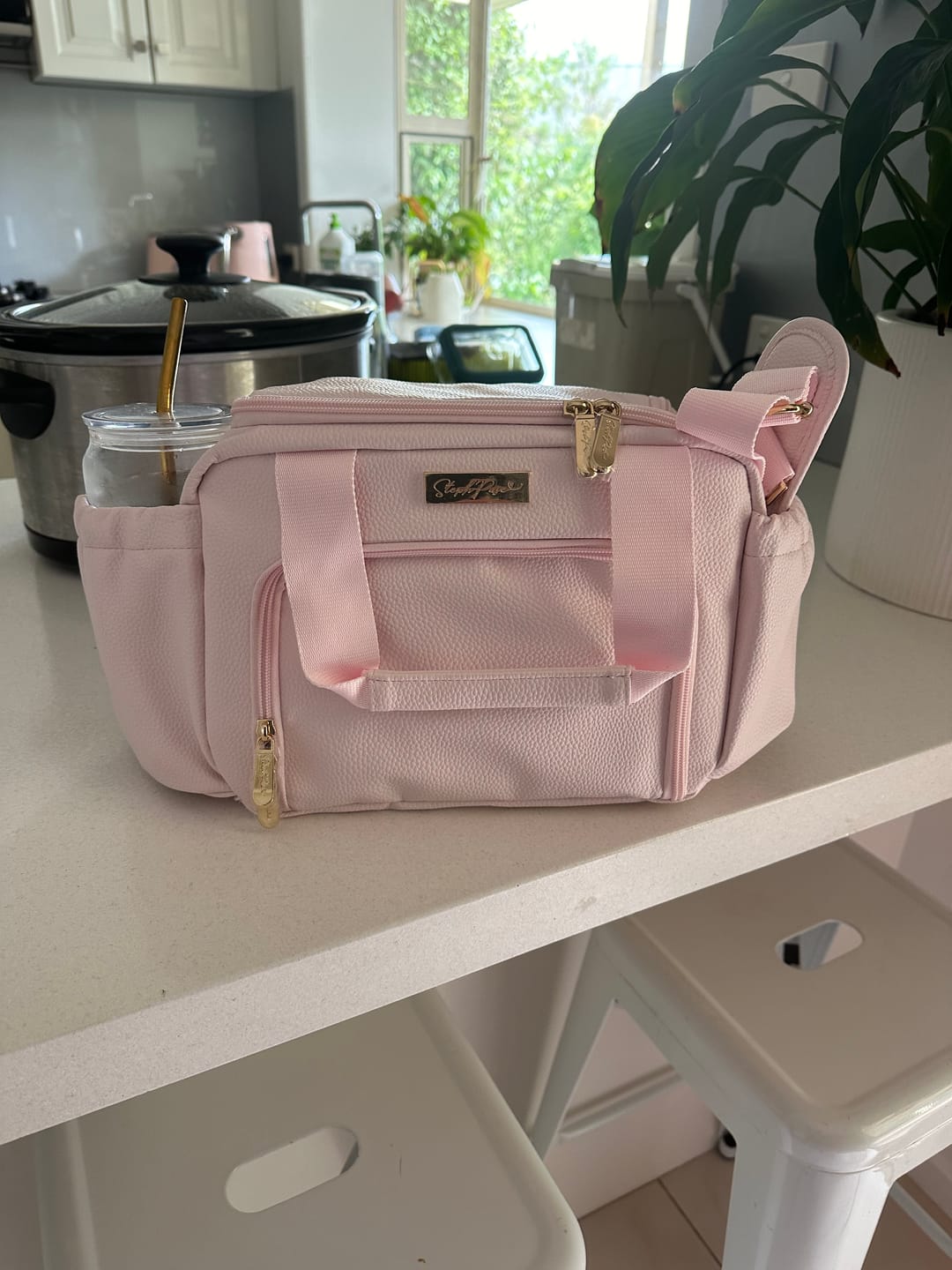 Customer photo review of Luxe Insulated Lunch Bag - Blush