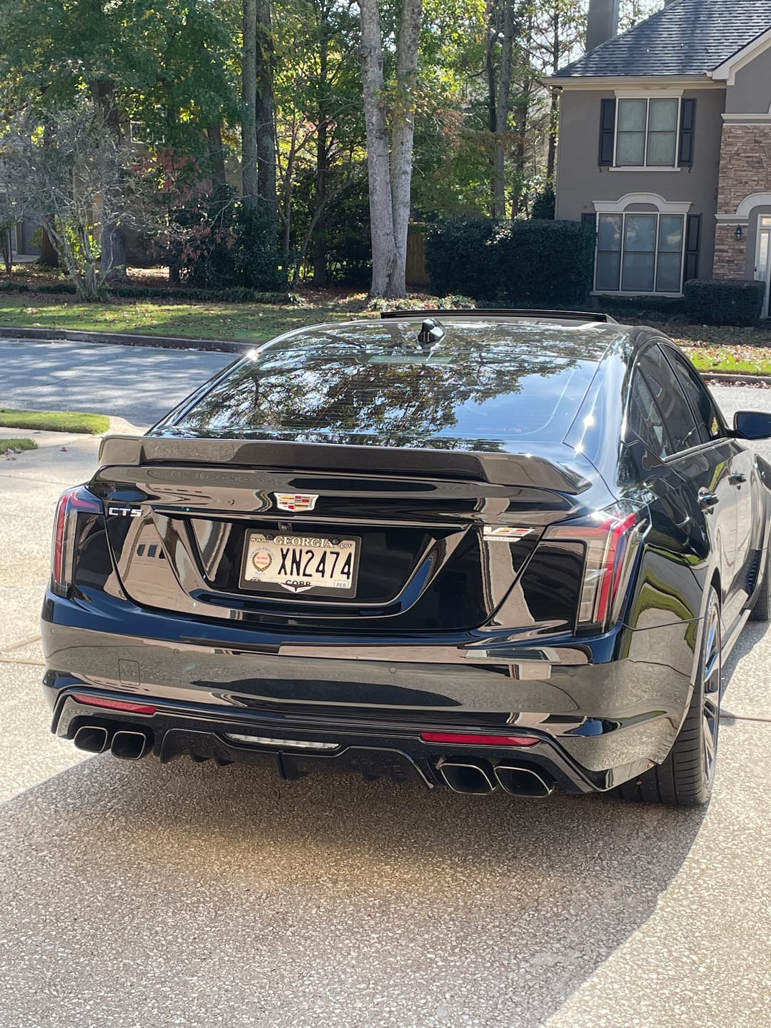 Customer photo review of Pre-Order 2022-2024 Cadillac CT5-V Blackwing Gloss Carbon Fiber Rear Spoiler