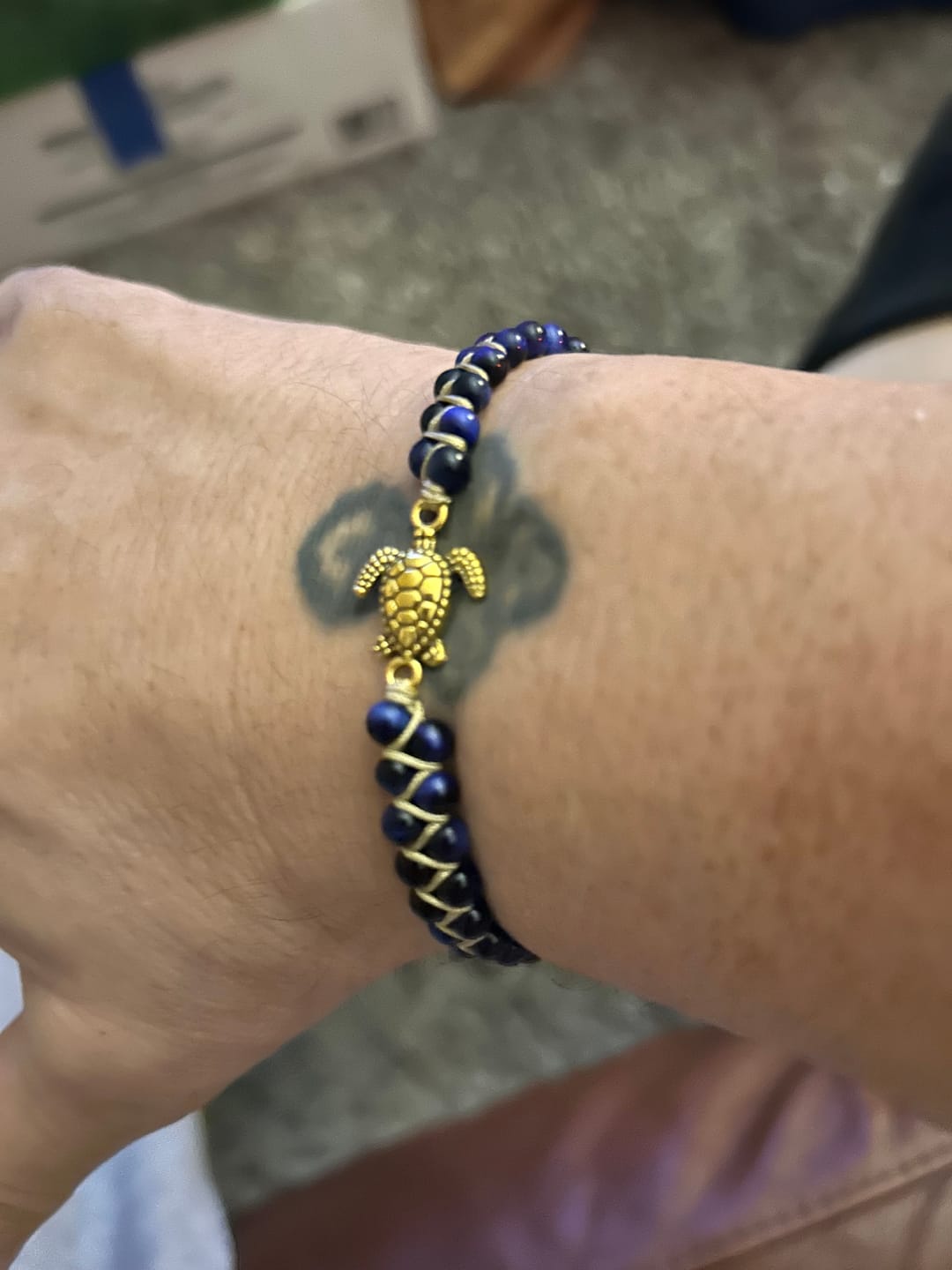 Customer photo review of Legendary Sea Turtle Bracelet