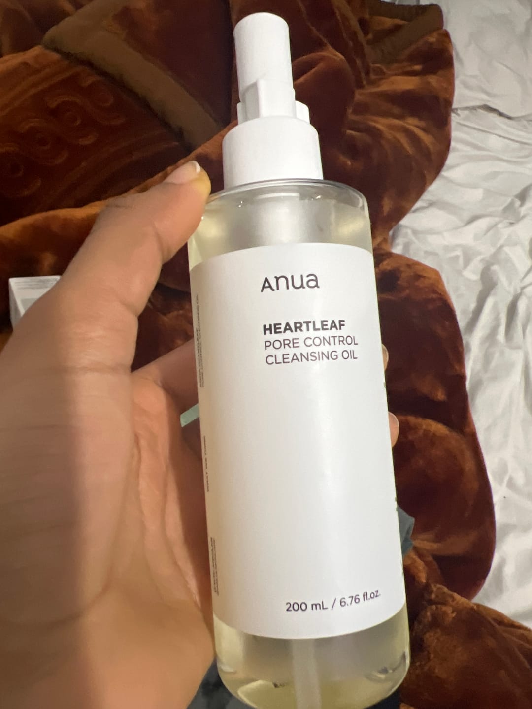Customer photo review of [Anua] Heartleaf Pore Control Cleansing Oil 200ml