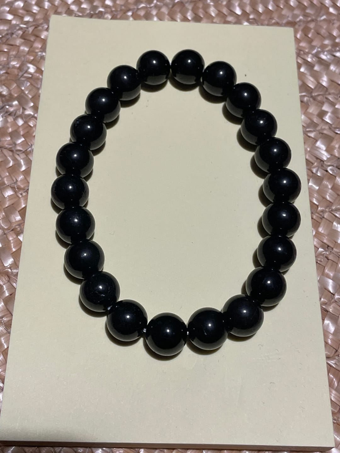 Customer photo review of Bracelet "Ancrage" en Tourmaline Noire