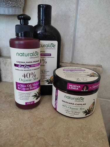 Customer photo review of Crema de Peinar Rulos Definidos 250ml