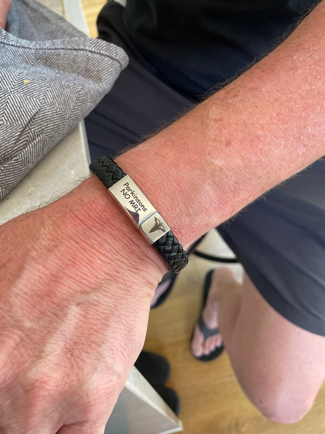Customer photo review of MediChic Stainless Clasp Bracelet