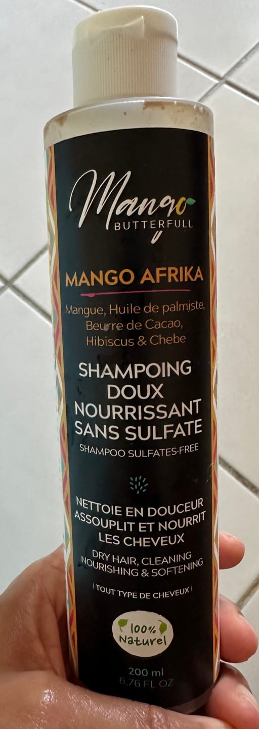 Customer photo review of Shampoing doux sans sulfates  MANGO AFRIKA