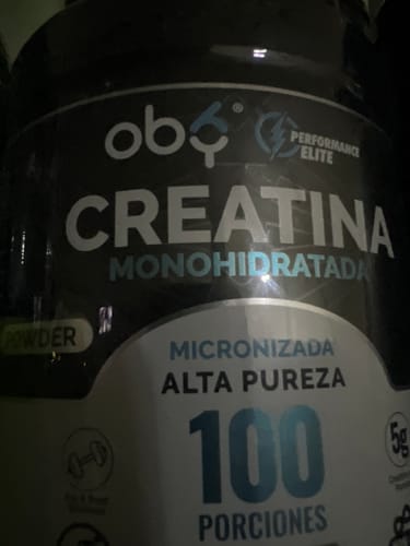 Customer photo review of Regalo: Creatina Monohidratada Micronizada OBY | Alta Pureza | 500g
