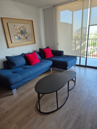 Customer photo review of Mesa de Centro Ovaladas Nido Metal Black