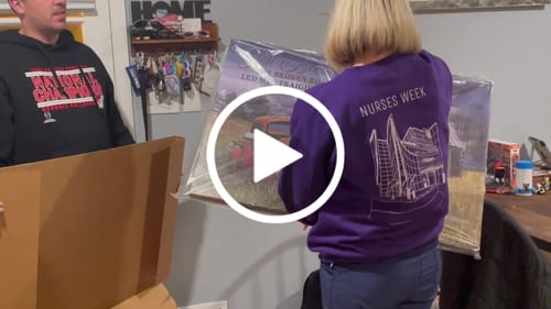 Nancy R. review of God Blessed The Broken Road Canvas Print Wall Art image 1 out of 1