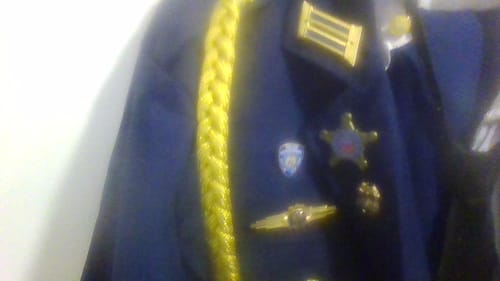 Customer photo review of US Federal Police Badge Brooch Lapel Pin Mini Version (7 Styles Optional)