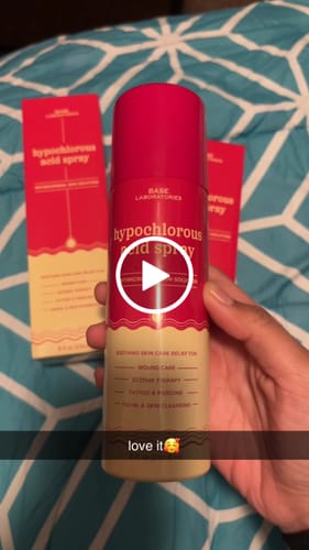 Customer video review of Hypochlorous Acid Spray for Skin & Face | Healing Topical Spray
