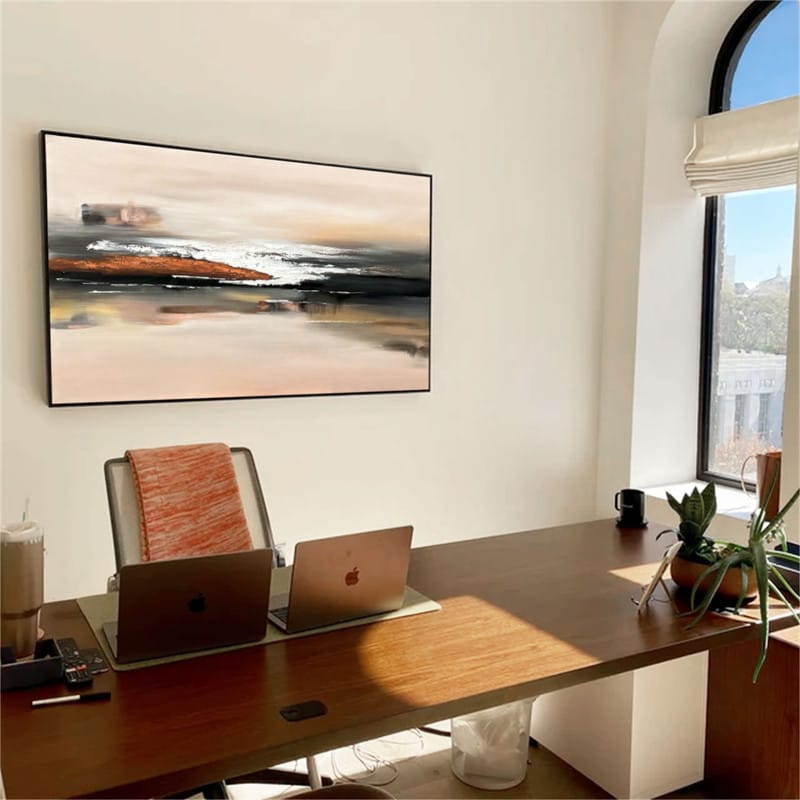 Customer photo review of Abstract Painting Canvas #AP072
