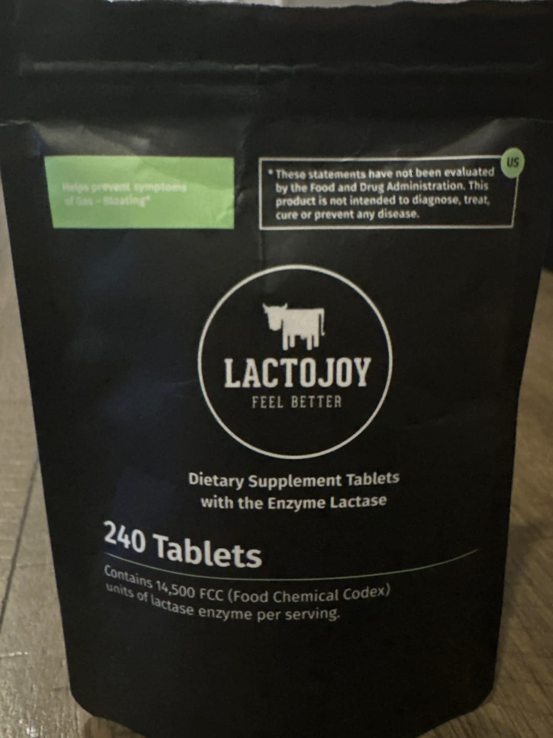 Customer photo review of LactoJoy Lactase Pills - 14.500 FCC - 240 pcs refill bag