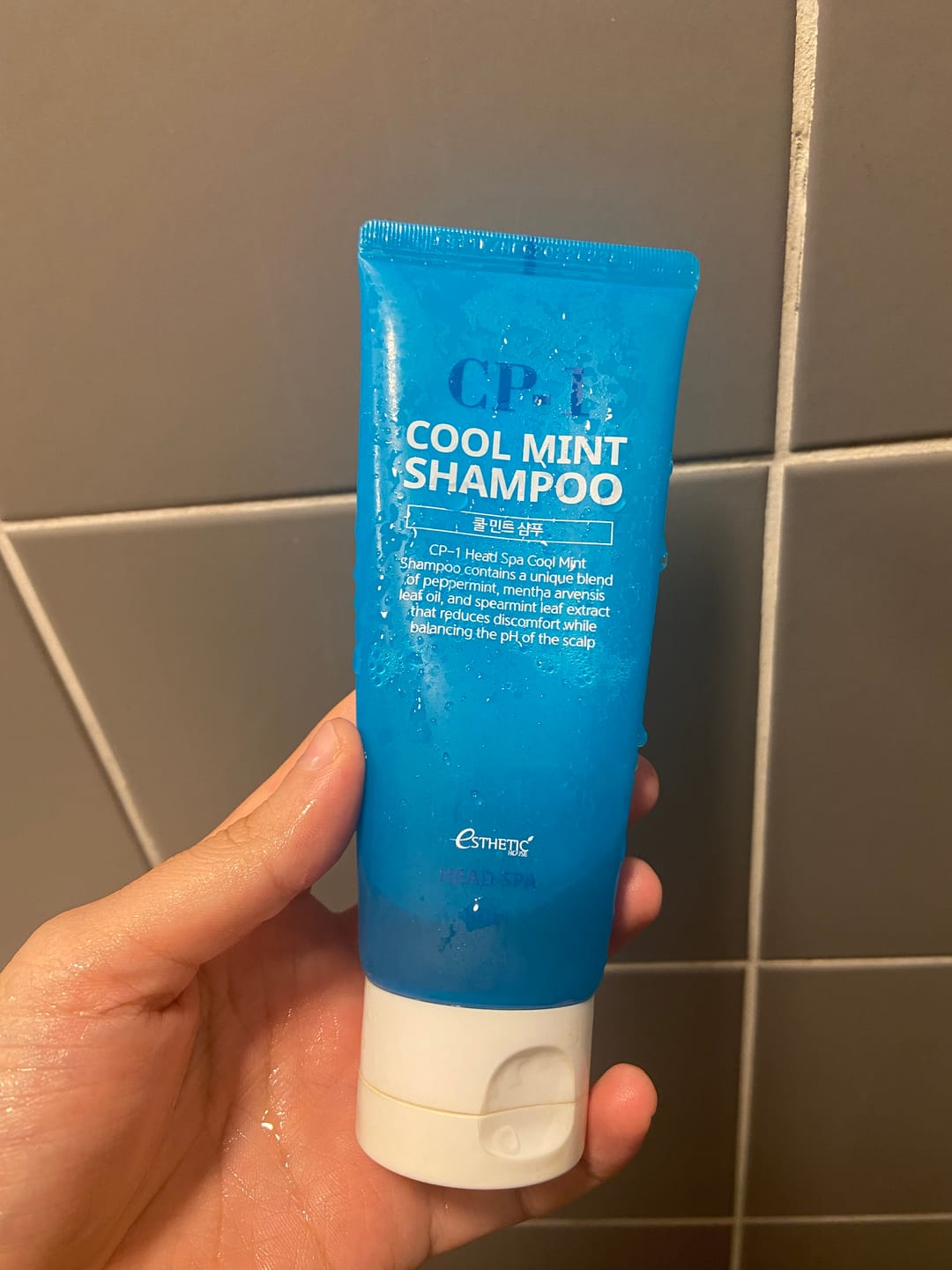 Customer photo review of Atvēsinošs šampūns ar piparmētru CP-1 Head Spa Cool Mint Shampoo