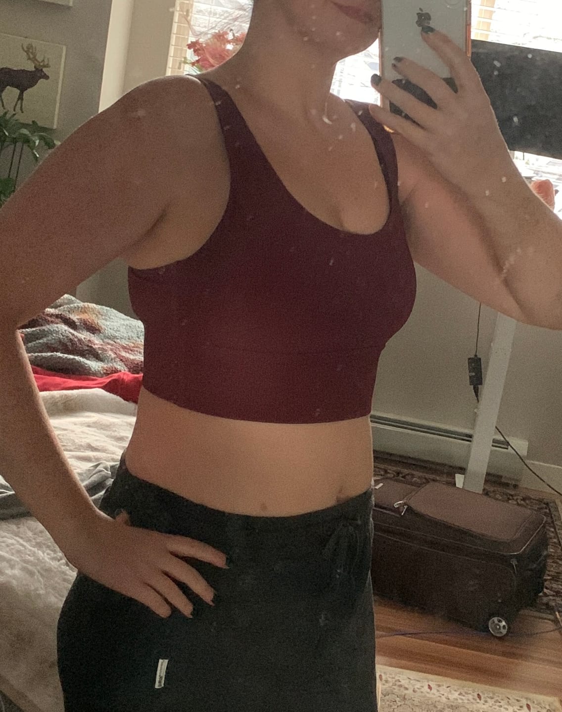 Customer photo review of Ribbed Sports Bra