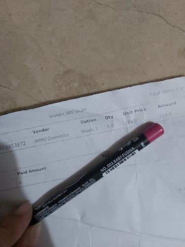 Customer photo review of Rivaj Lip & Eye Pencil