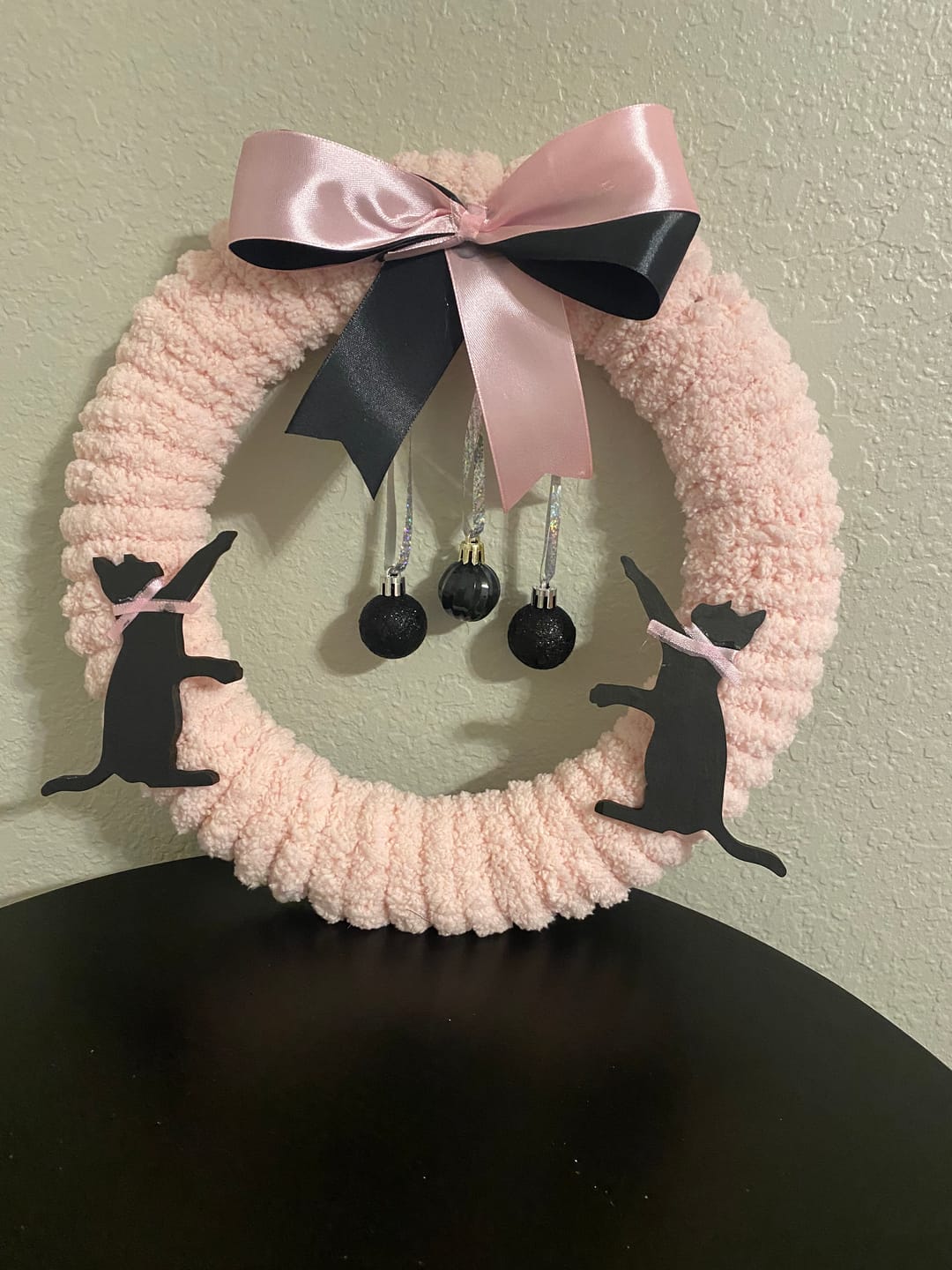 Customer photo review of Unfinished Wood Playing Cat Shape - Craft - up to 36" 4" / 1/4"