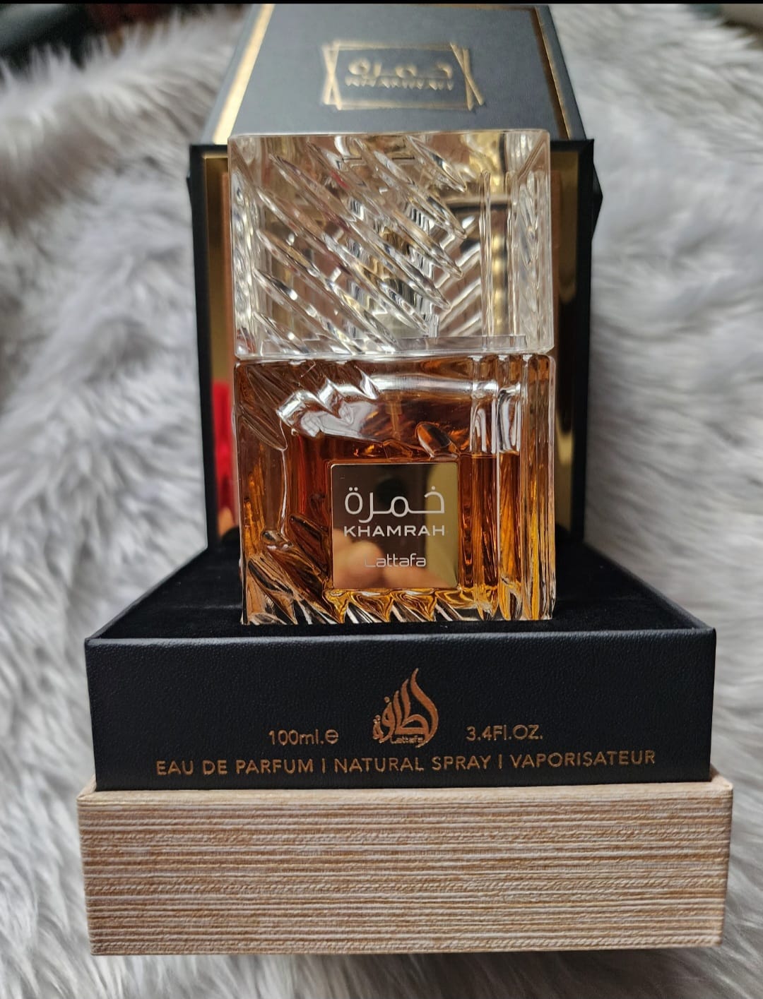 Customer photo review of Lattafa Khamrah Eau De Parfum For Unisex