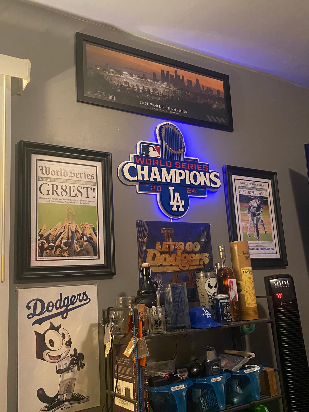 Customer photo review of Los Angeles Dodgers 2024 World Series Panoramic Poster – Must Have Art