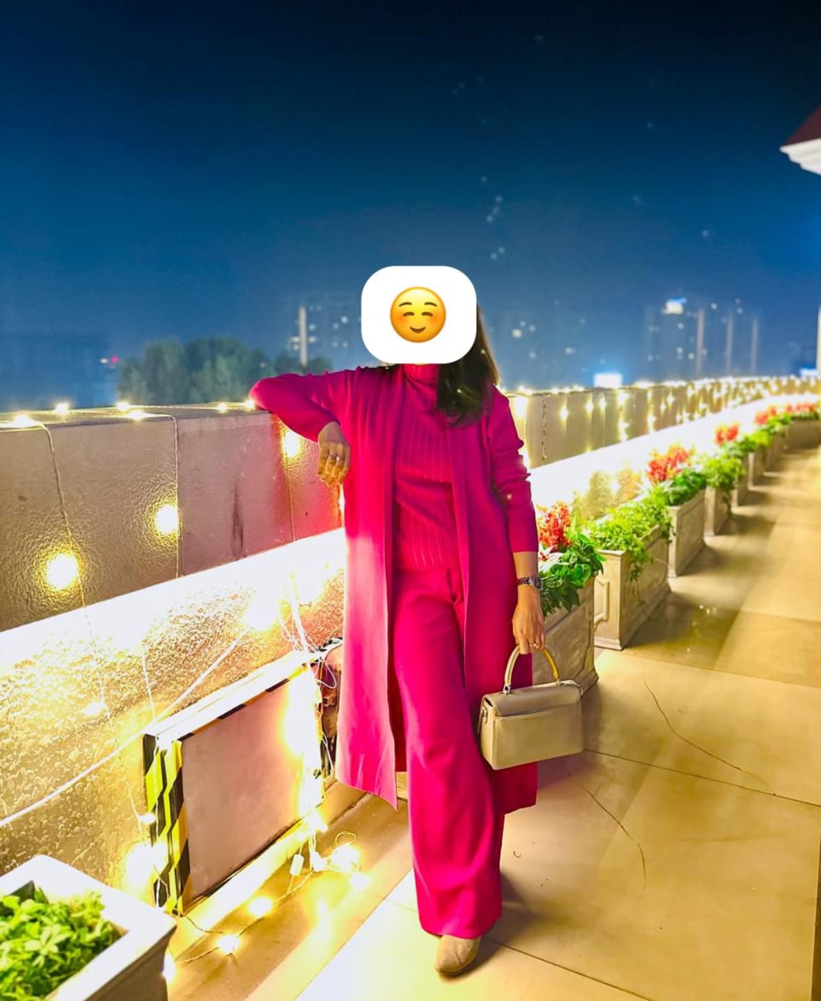 Customer photo review of Aubrey Luxe Winter Coord Set with Cape