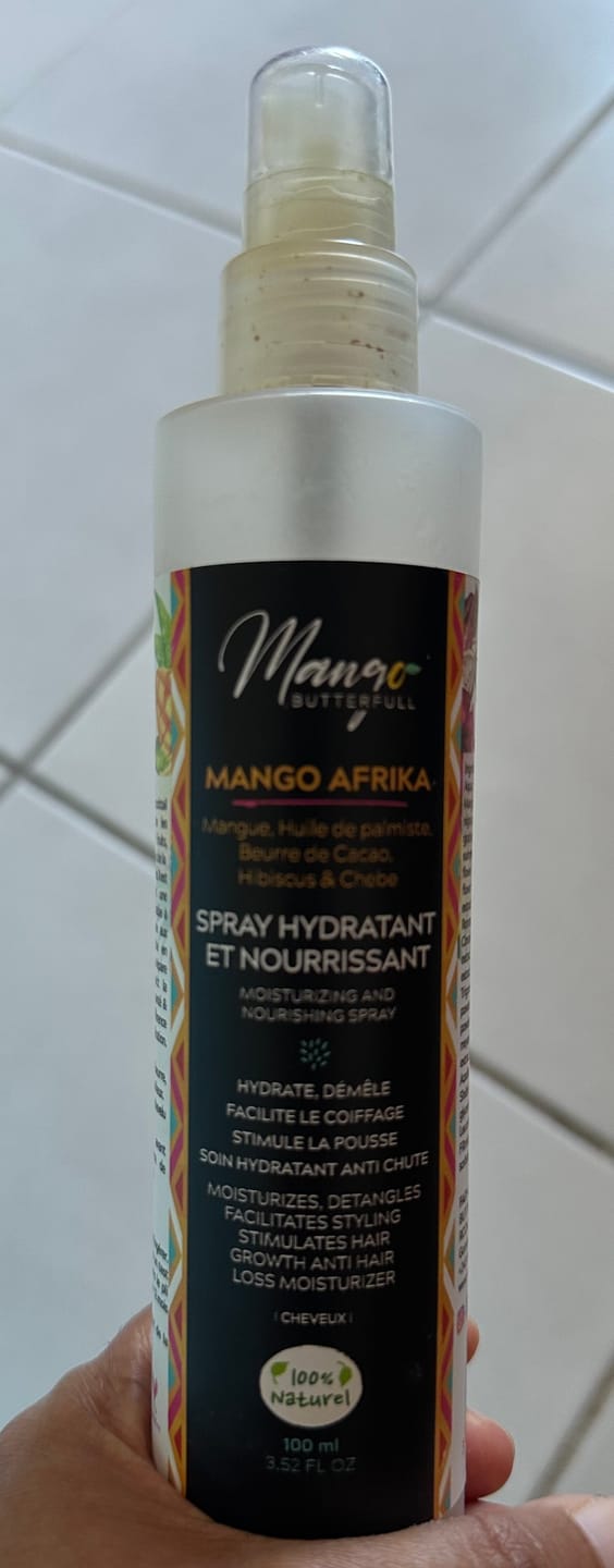 Customer photo review of Spray Hydratant et nourrissant - MANGO AFRIKA