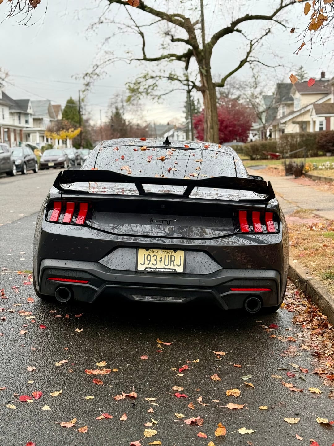 Customer photo review of 2024+ Ford Mustang Dark Horse Rear Spoiler Gloss Black ABS