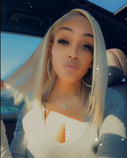 Customer photo review of Luvwin 5x5 Lace Bob Wig 95% White Salt and pepper Straight Platinum Blonde 100% Glueless Human Hair Wig