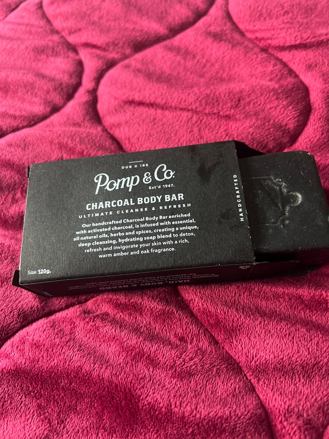 Customer photo review of Charcoal Body Bar Soap 120G
