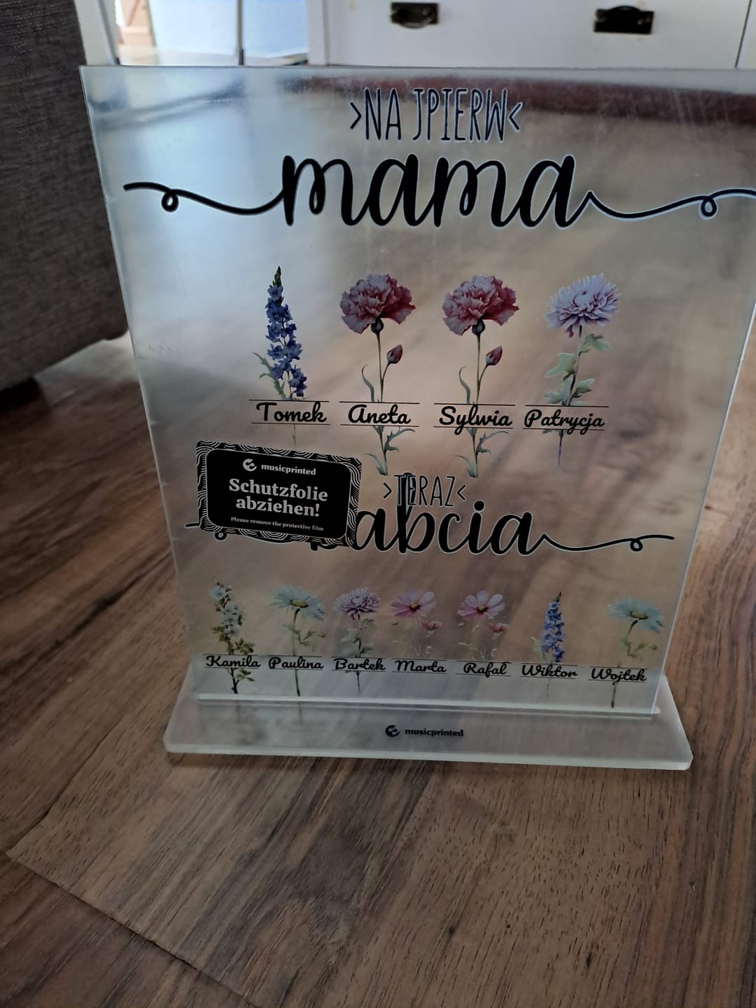 Customer photo review of Aufsteller / Ständer für Acrylglas