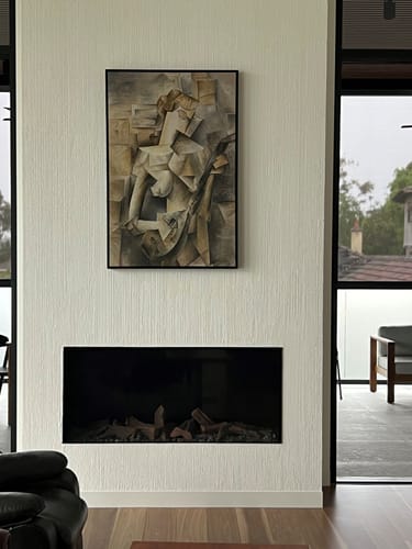 Customer photo review of Girl with Mandolin (Fanny Tellier), 1910 by Pablo Picasso