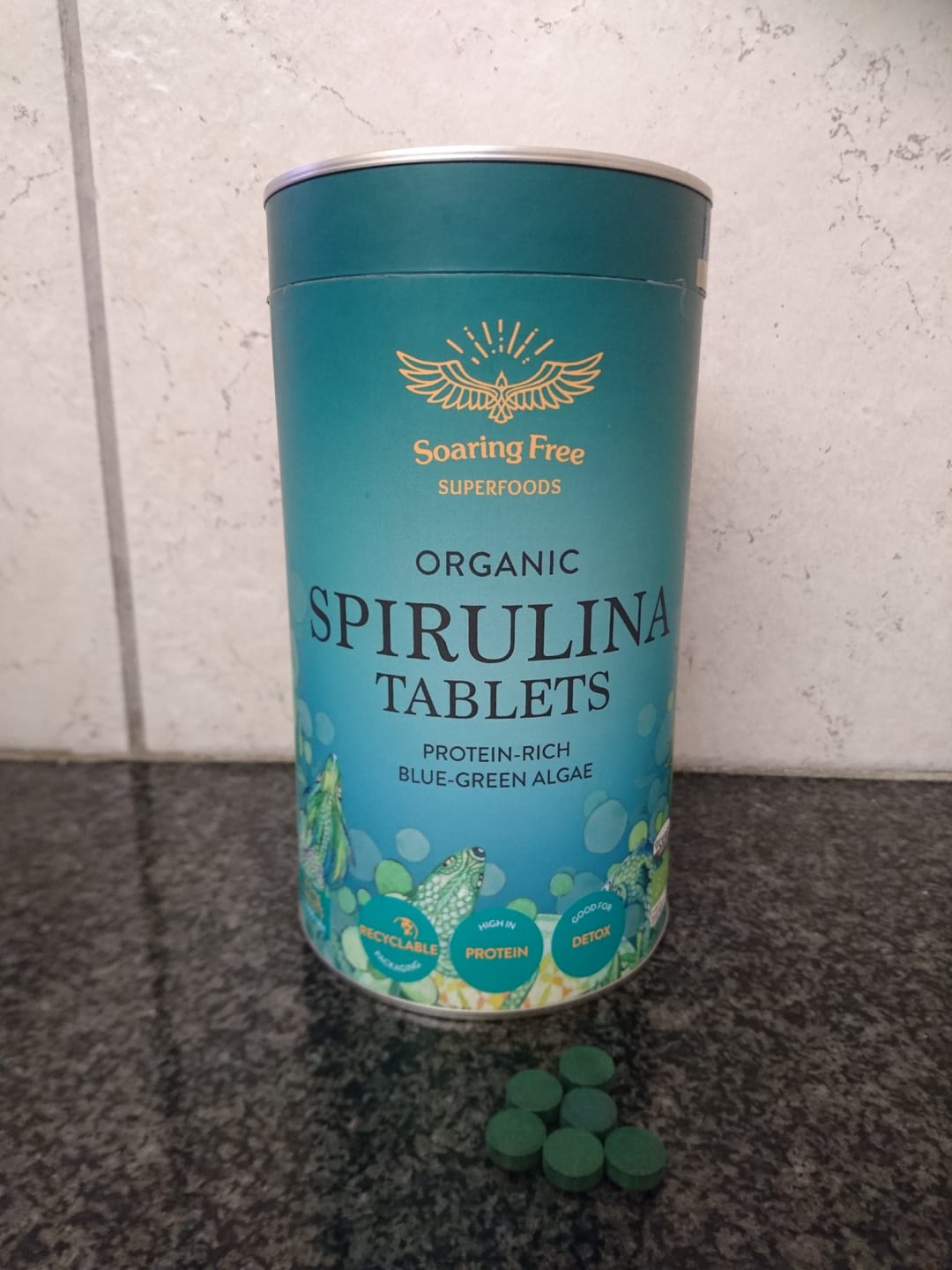 Customer photo review of Organic Spirulina (Powder & Tablets)