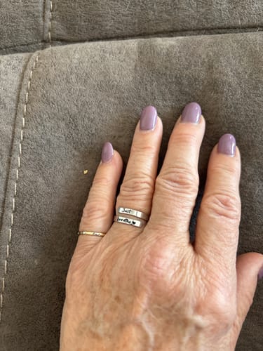Customer photo review of Just Breathe Ring