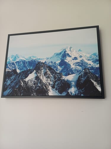 Customer photo review of Snowcapped Mountain Range