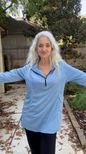 Customer photo review of Vista Half-Zip Tunic
