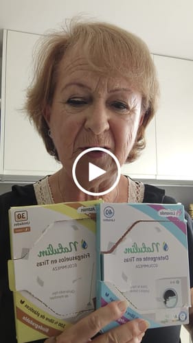 Customer video review of Eco-Tiras de Detergente 40 lavados Natulim
